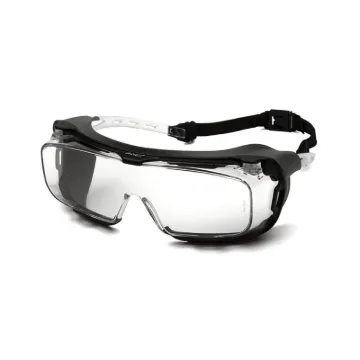 Pyramex® S9910STMRG Dielectric Safety Glasses With Rubber Gasket, H2MAX Anti-Fog, Clear Lens, Polycarbonate Lens, ANSI Z87.1, CAN/CSA Z94.3-15, CE EN166