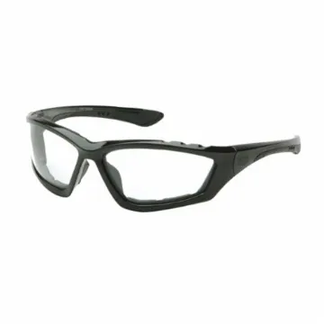 Pyramex® SB8710DTP Sport Style Safety Eyewear, Anti-Fog, Clear Lens, Black, Nylon/Foam Lined Frame, Polycarbonate Lens, ANSI Z87.1, CAN/CSA Z94.3-15