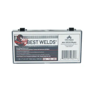Best Welds® 932145350 Rectangular Magnifier Plate, Clear, Glass, 2 in W
