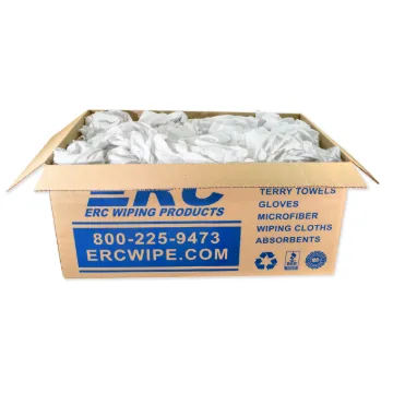 180 Lint-Free White Rags, 25 lb