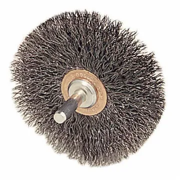 Weiler® 17615 Conflex Wheel Brush, 3 in Dia Brush, 1/2 in W Face, 0.008 in Dia Crimped Filament/Wire