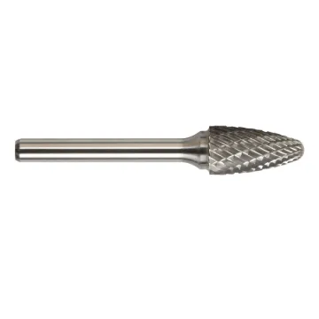 Magnum 7F132BDC 7000F Carbide Burr, Radius End, Tree Head, 1/2 in Dia Head, 1 in L of Cut, Double Cut