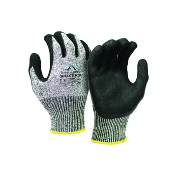 Pyramex® GL604C5L GL604C5 Series Cut-Resistant Gloves, L/SZ 9, 13 ga HPPE/Latex, Elastic Wrist Cuff, Resists: Abrasion, Cut, Puncture and Tear, ANSI Cut-Resistance Level: A4, Pair Hand