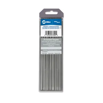 Miller® WC018X7 Tungsten Electrode, 1/8 in Dia x 7 in L