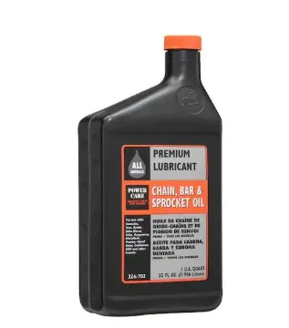 Powercare Bar and Chain Oil 1 Quart