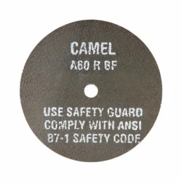 CGW® 45086 High Speed Premium Straight Cut-Off Wheel, 3 in Dia x 1/16 in THK, 3/8 in Center Hole, 60 Grit, Aluminum Oxide Abrasive