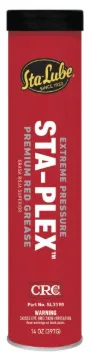 Sta-Lube® SL3190 Sta-Plex™ Extreme Pressure Non-Flammable Premium Grease, 14 oz Cartridge, Semi-Solid to Solid Grease, Red, -20 to 325 deg F