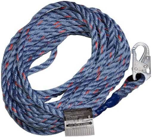 . Miller® by Honeywell 300L-Z7/100FTBL Rope, 310 lb Load, 100 ft L