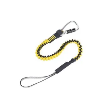 3M DBI-SALA Fall Protection 7100209334 Python® Safety® Hook to Loop Medium Duty Lanyard, 35 lb Capacity, Bungee/Tubular Webbing