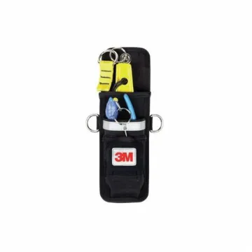 3M DBI-SALA Fall Protection 7100230430 Dual Tool Holster, 5 lb Load, 2 Pockets, Ballistic Denier Fabric, Black
