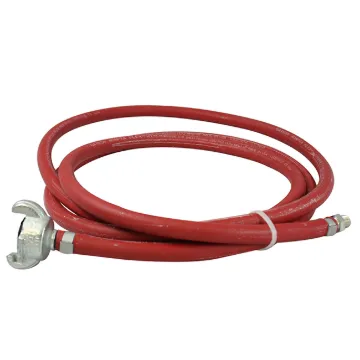 Thaman Rubber Air Whip Hose 3/8 in Dia., 10 Feet Long, 1/4" NPT