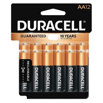 Picture of Procell® PC1500BKD Zinc-Manganese Dioxide Battery, Zinc-Manganese Dioxide, 1.5 VDC, AA Zinc-Manganese Dioxide