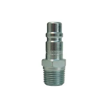 Dixon® DCP21 Air Chief Industrial Quick Connect Plug, 1/4-18 Nominal, Quick Disconnect Plug x Male NPTF, 300 psi Pressure, Steel, Domestic