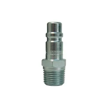 Dixon® DCP25 Air Chief Industrial Quick Connect Plug, 3/8-18 Nominal, Quick Disconnect Plug x Male NPTF, 300 psi Pressure, Steel, Domestic