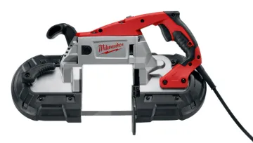 Milwaukee® 6238-21 Deep Cut Double Insulated AC/DC Band Saw Kit, 5 x 5 in Cutting, 44.875 in L x 0.5 in W x 0.02 in THK Blade, 120 VAC