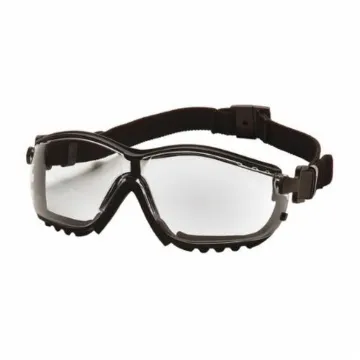 Pyramex® GB1810ST V2G® Protective Goggles, Anti-Fog/Anti-Scratch Clear Polycarbonate Lens, Yes % UV Protection, CSA Certified, CE Certified, ANSI Specified