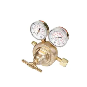 Victor® by ESAB® 0781-0584 1-Stage Heavy Duty Regulator, Gas Service Acetylene, Cylinder Regulator Supply, CGA 510 Inlet x 9/16-18 M LH Outlet, 2-1/2 in Gauge