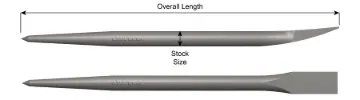 Ajax 9124-PL Pry Bar, 24 in OAL, Steel