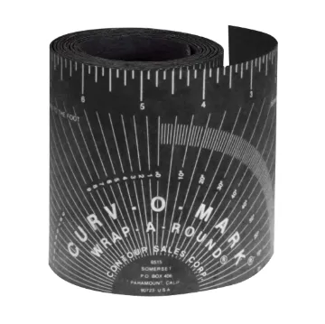 JACKSON SAFETY® Curv-O-Mark® Wrap-A-Round® 14753 Large Flexible Pipe Marking Tool, 3 to 10 in Dia, Black