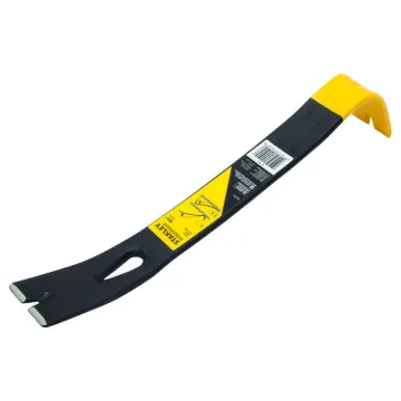 Stanley  Wonder Bar  55-515 Pry Bar, Beveled/Claw Tip, 12-3/8 in OAL, Forged High Carbon Steel