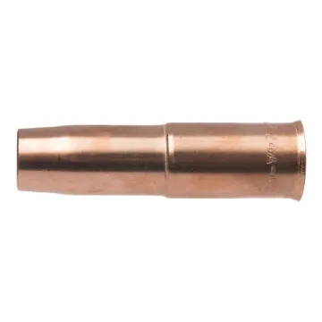 Tweco® 24A-62 Slip-On Standard Formed Nozzle, 5/8 in Dia Bore, Adjustable Tip Recess - Tip Protruding, For Use With Professional™, WeldSkill® MIG Guns and 1340-1100 Nozzle Insulator