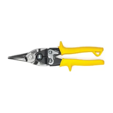 Crescent®M3R MetalMaster® Compound Action Aviation Snip, 18 ga Low Carbon Cold Rolled Steel Cutting, 1-1/2 in L of Cut, Left/Right/Straight/Slight Snip, Molybdenum Steel Blade, Alloy Steel/Vinyl Grip Handle, Non-Slip/Textured Grip