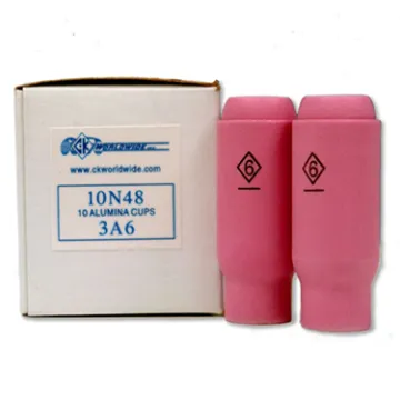 Weldmark by CK Worldwide Alumina Standard TIG CupSize: 6 with an opening of 3/8 (0.375) Torches: 17|18|26