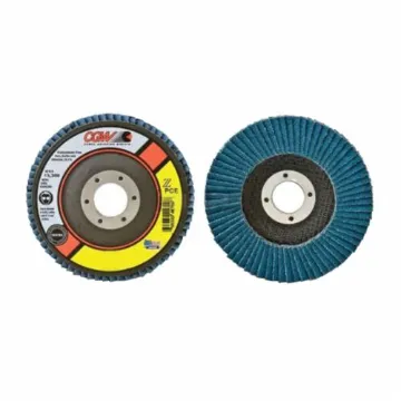 CGW® 41734 Contaminant-Free Economy Regular Coated Abrasive Flap Disc, 4-1/2 in Dia, 60 Grit, Medium Grade, Zirconia Alumina Abrasive, Type 29 Conical Disc