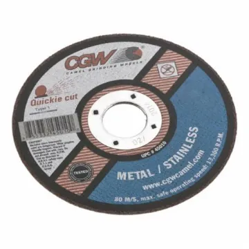 CGW® Quickie Cut™ 45010 Quickie Cut™ Straight Rigid Cut-Off Wheel, 4-1/2 in Dia x 0.035 in THK, 7/8 in Center Hole, 60 Grit, Zirconia Alumina Abrasive