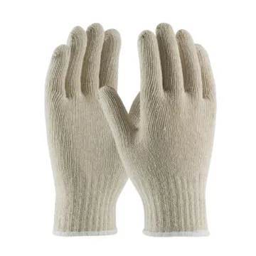 PIP® 35-C110/L 35-C110 Medium Weight General Purpose Gloves, Seamless Knit Style, L, Cotton/Polyester Palm, 7 ga 65% Cotton/35% Polyester, Natural, Uncoated Coating