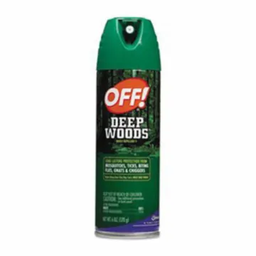 OFF! DEEP WOODS® CB018425 Insect Repellent, 6 oz Aerosol Can, Liquid Form, Pale Yellow