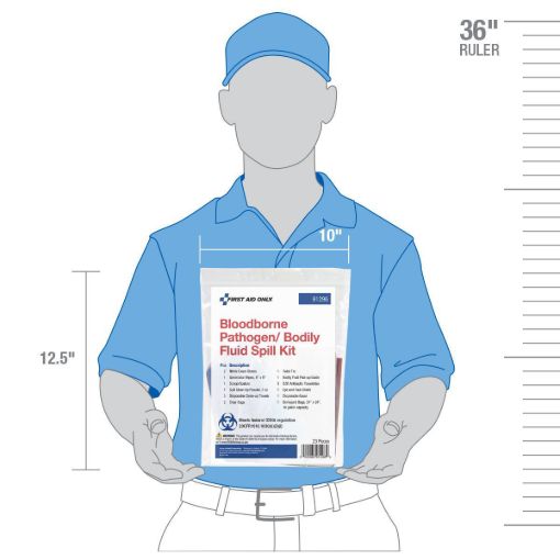 Picture of First Aid Only® 91296 Clean Up Spill Kit, 10 gal Container Bag Container