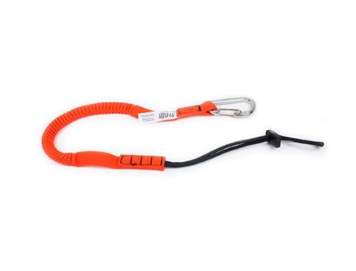 Picture of GUARDIAN FALL PROTECTION BNGEXTRPSSOR Bungee Tool Tether, 15 lb Capacity, Carabiner: Stainless Steel