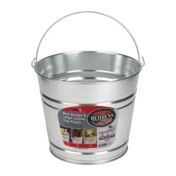 Behrens 1210GS Weather Resistant Storage Pail, 10 qt, Galvanized Steel