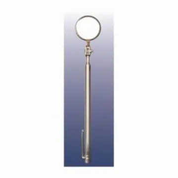 Ullman E-2TM Telescoping Inspection Mirror With Magnetic Pick Up Tool, 1-1/4 in Mirror, Round, 5-3/4 to 27-1/4 in L