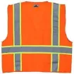 Picture of MCR Safety SURVOXL Luminator™ SURVO Safety Vest, XL, Hi-Viz Fluorescent Orange, Polyester Solid, Zipper Closure, 6 Pockets, ANSI Class: Class 2, ANSI/ISEA 107-2015 Type R