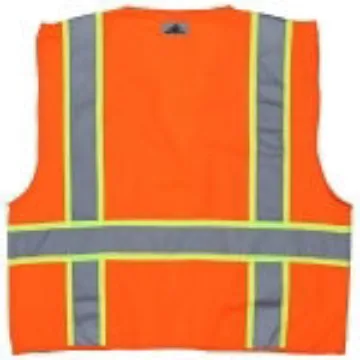 Picture of MCR Safety SURVOXL Luminator™ SURVO Safety Vest, XL, Hi-Viz Fluorescent Orange, Polyester Solid, Zipper Closure, 6 Pockets, ANSI Class: Class 2, ANSI/ISEA 107-2015 Type R