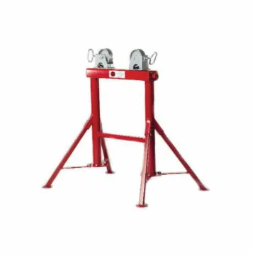 Picture of B&B Pipe and Industrial Tools 4300 Adjustable Four Leg Pipe Roller with Carbon Steel Wheel, Upto 36 in Pipe, 2500 lb Load, 32 in OAH