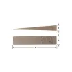 Picture of Ampco® W-6 Flange Wedge, 7 in L x 2 in W x 3/4 in H, Nickel Aluminum Bronze