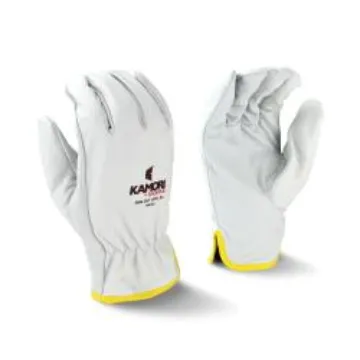 Radians® RWG52XL KAMORI™ RWG52 General Purpose Gloves, Driver, Keystone Thumb Style, XL, Goatskin Leather Palm, White, Slip-On Cuff, Resists: Abrasion, Cut, Tear and Puncture, Aramid®/Poly/Glass Fiber Lining