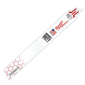 Milwaukee® SAWZALL® 48-00-8788 Straight Back Reciprocating Saw Blade, 9 in L x 1 in W, 18 TPI, Bi-Metal Body, Universal/Toothed Edge Tang