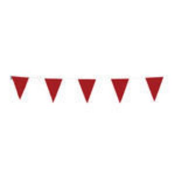 Picture of Cortina® 03-400-105 Pennant, 17 in H x 2 in W, 105 ft OAL, Red, Vinyl