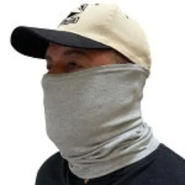 Black Stallion® AH1565-GY AH1565 Neck Gaiter, One Size, Gray, Cotton