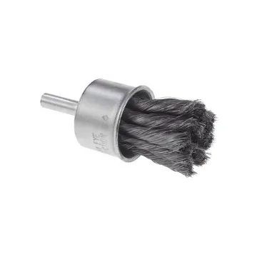 CGW® 60131 Premium End Brush, 1 in, Knot, 0.02 mm, Carbon Steel Fill