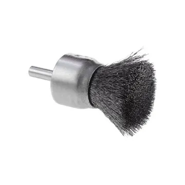 CGW® 60140 Premium End Brush, 3/4 in, Crimped, 0.0104 mm, Carbon Steel Fill