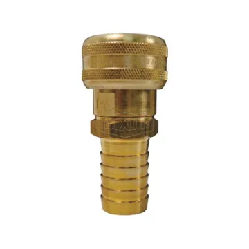 Dixon® DC2044 Air Chief Industrial Quick Disconnect Coupler, 3/8 x 1/4 in Nominal, Quick Disconnect Coupler x Hose Barb, 300 psi Pressure, Brass, Domestic