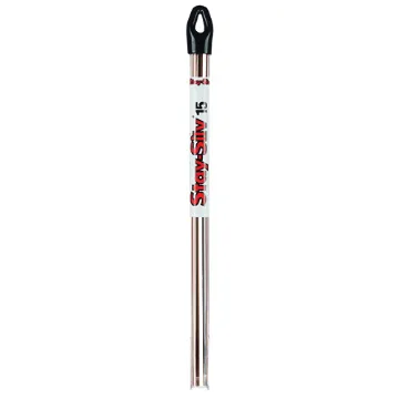Harris® 15620F1 15 Series Brazing Filler, 1/8 in Dia x 20 in L, 28 lb Container Stick Tube Container