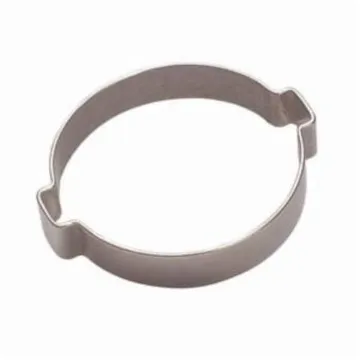 Oetiker® 10100016 2-Ear Crimp Hose Clamp, 1/2 in Nominal, 0.425 in Closed Dia x 0.512 in Open Dia x 0.0394 in THK, Steel, Import