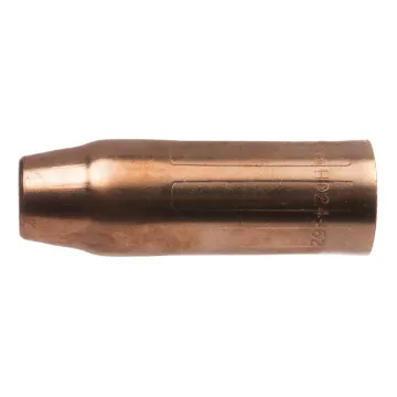 Tweco® HD24-62 Slip-On Standard Self Insulated Nozzle, 5/8 in Dia Bore, 1/8 to 5/32 in Tip Recess, For Use With HD54 Series Gas Diffusers and Classic® No. 4/Spray Master® 450/Supra® 450 XT MIG Gun, Copper Alloy