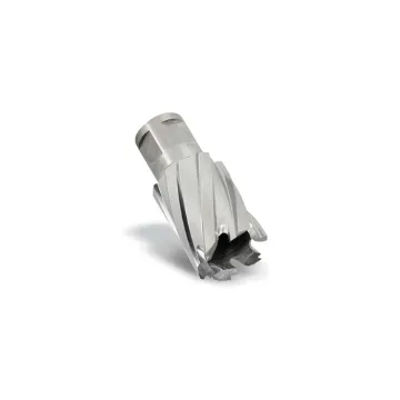Hougen® Rotabroach® 12236 12000 Annular Cutter, 1-1/8 in Dia Cutter, 2 in D Cutting, M2 HSS, Bright, 2-Flat Shank